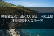 微密圈盘点：丑闻3大误区，网红上榜理由彻底令人轰动一时